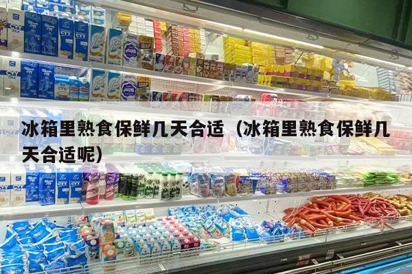 冰箱里熟食保鲜几天合适（冰箱里熟食保鲜几天合适呢）