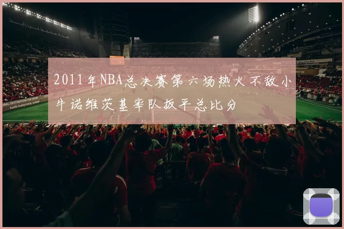 2011年NBA总决赛第六场热火不敌小牛诺维茨基率队扳平总比分