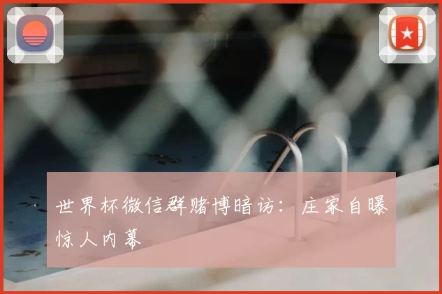 世界杯微信群赌博暗访:庄家自曝惊人内幕