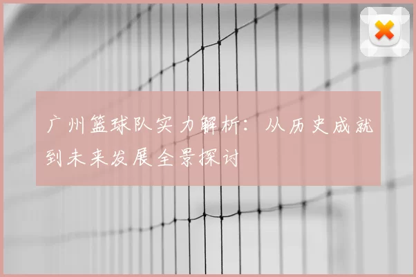 广州篮球队实力解析:从历史成就到未来发展全景探讨