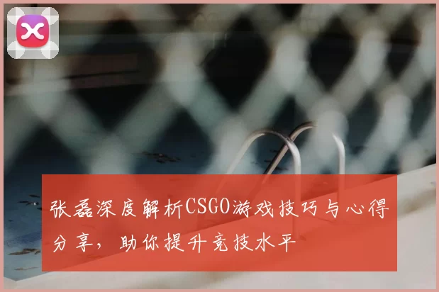 张磊深度解析CSGO游戏技巧与心得分享,助你提升竞技水平