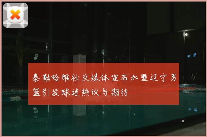 泰勒哈维社交媒体宣布加盟辽宁男篮引发球迷热议与期待